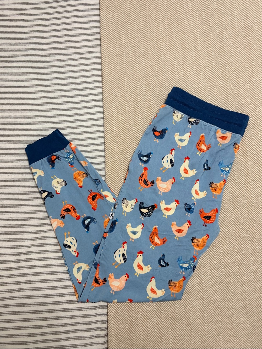 NWOT Llama and Duck Bamboo Joggers Lounge Pants Chickens Farm Print Small